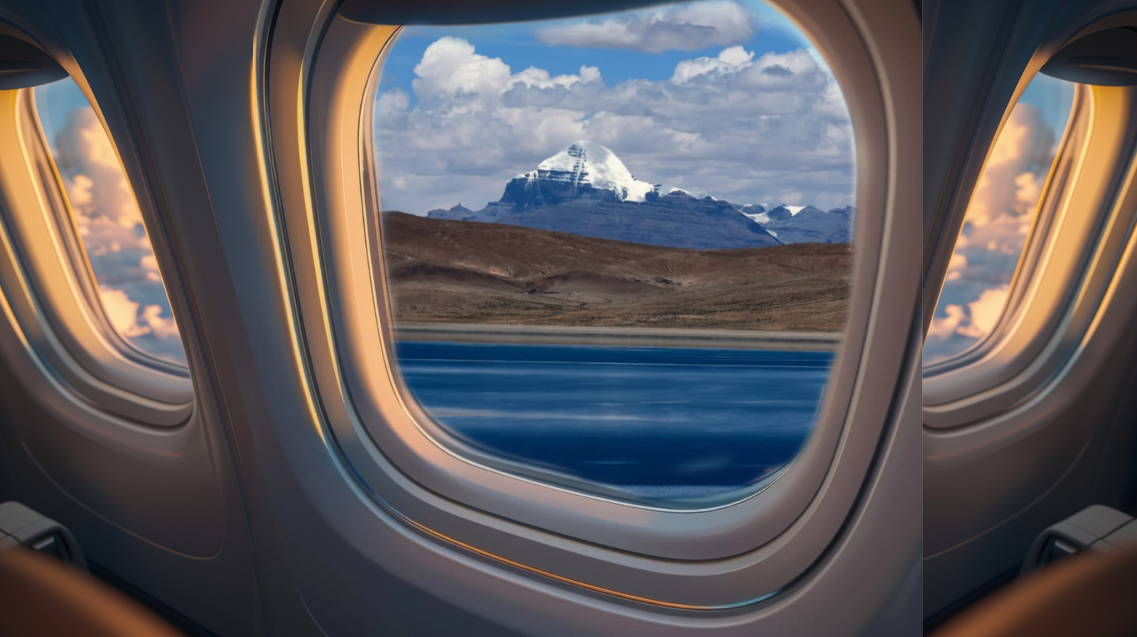 Kailash Mansarovar Aerial View Tour From Lucknow