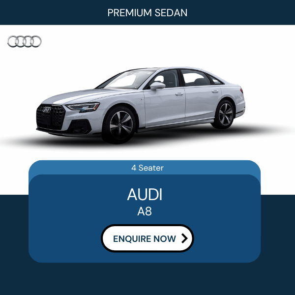 Hire Audi A8 in Lucknow