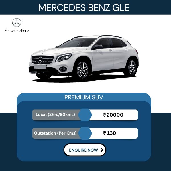 Hire Mercedes GLE in Delhi