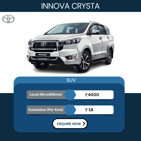 Hire innova Crysta in Lucknow
