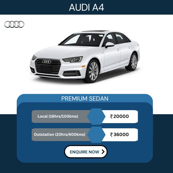 Hire Audi A4 for Wedding