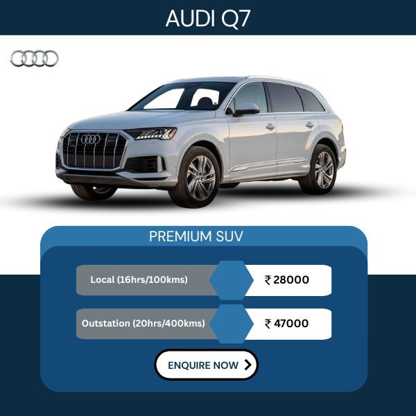 Hire Audi Q7 for Wedding