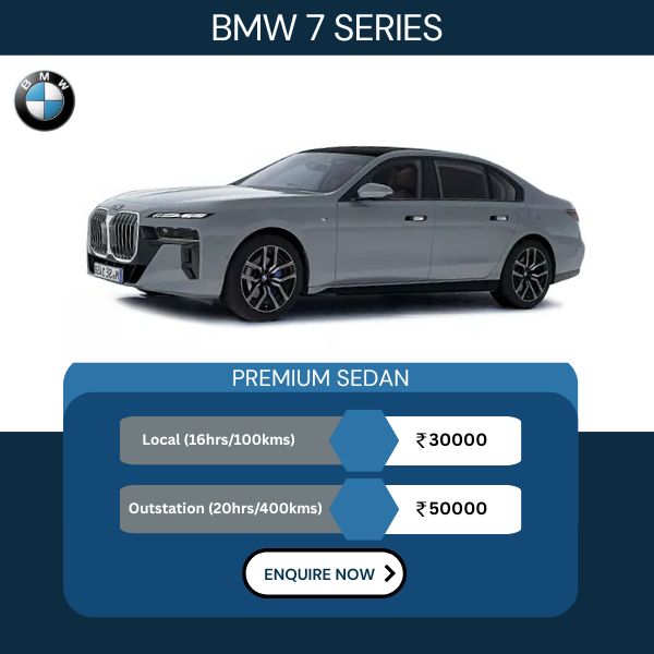 Hire BMW 7 Series for Wedding