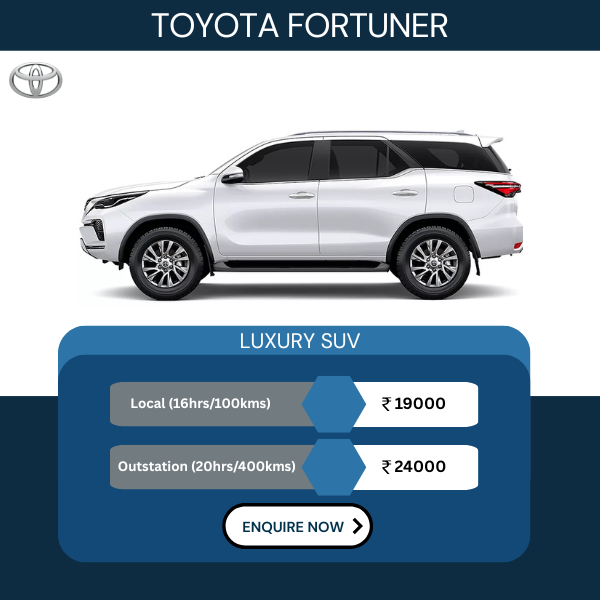 Hire Fortuner for Wedding