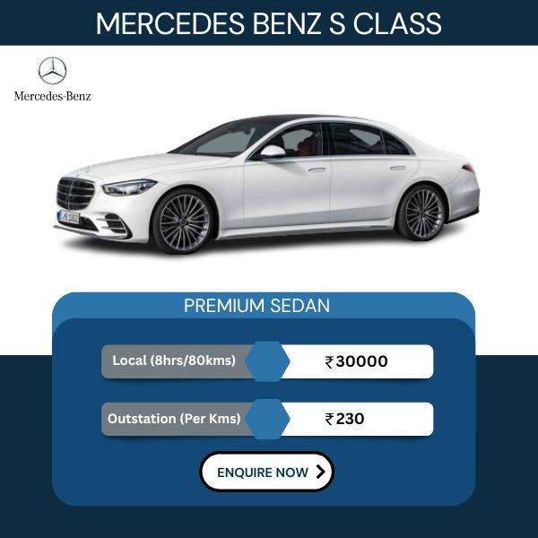 Hire Mercedes S Class in Delhi