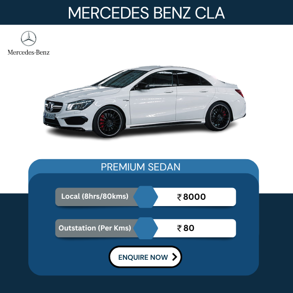 Hire Mercedes CLA in Lucknow