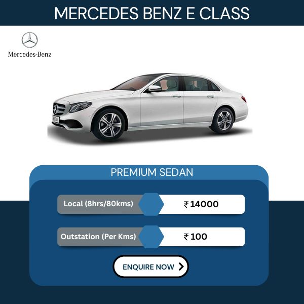 Hire Mercedes E Class in Delhi