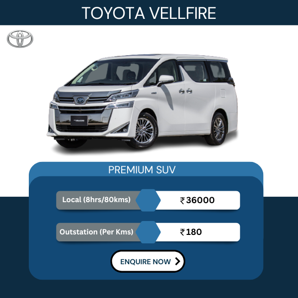 Hire Vellfire in Lucknow