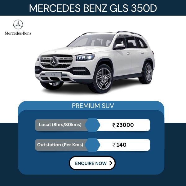 Hire Mercedes GLS 350D in Lucknow